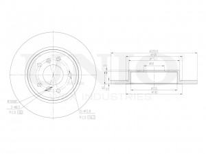 Диск тормозной задний BRD-20474 UNIO