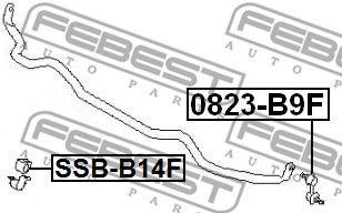 Тяга стабилизатора 0823-B9F 0823-B9F FEBEST