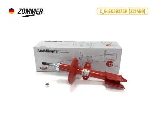 Стойка Renault Duster перед. левая/правая газомасляная ZOMMER Z543029233R ZOMMER