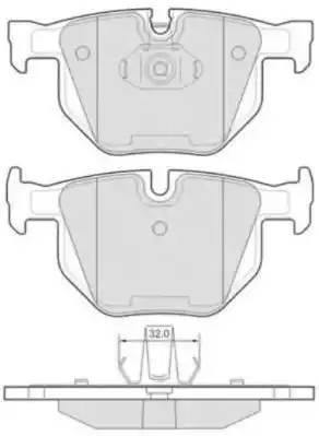 колодки дисковые задние!\ BMW E70/F15 2.0D/3.0D 07>/E71/F16 3.0-3.0D 08> FBP1667 FREMAX