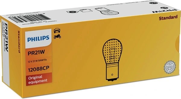 Лампа PR21W 12088 12V CP (10) STANDARD RED 12088CP 12088CP PHILIPS