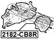 Ступица задняя 2182-CB8R 2182-CB8R FEBEST
