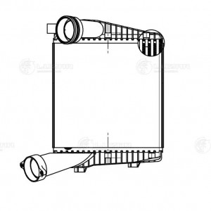 Радиатор интеркулера для а/м VW Touareg (02-)/Touareg II (10-) левый LRIC1855 LRIC1855 LUZAR