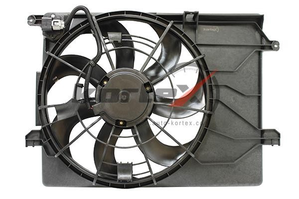 Вентилятор радиатора Hyundai iX35Kia Sportage III (10-) (тип Dowoon) (LFK 08Y5)  KFD044 KORTEX