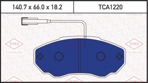 FIAT DUCATO/CITROEN JUMPER 02> 140.8x19.3x66/ с датчиком износа/ на среднюю и ко TCA1220 TATSUMI