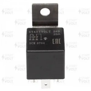 Реле 20А 24В с кронштейном SCR 0704 START VOLT