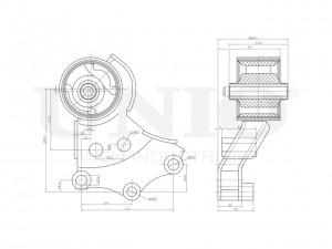 Опора двигателя передняя левая RMP-15065 UNIO