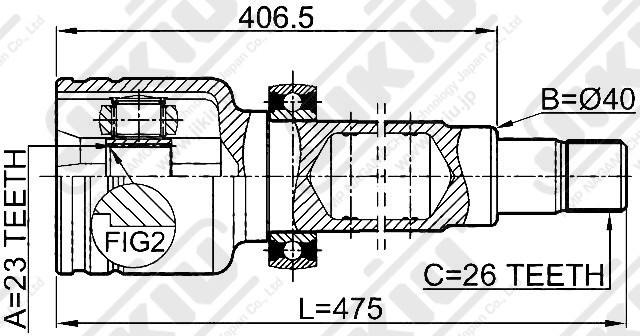 ШРУС JC51023 JC51023 JIKIU