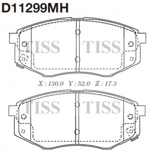 Колодки тормозные дисковые  HYUNDAI ix20 (JC) D11299MH D11299MH MK KASHIYAMA