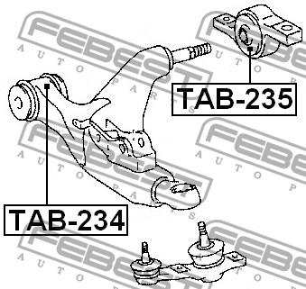 Сайлентблок TAB-234 TAB-234 FEBEST