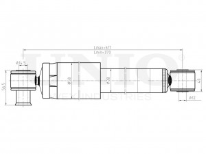 Амортизатор газовый задней подвески SAB-10529 UNIO