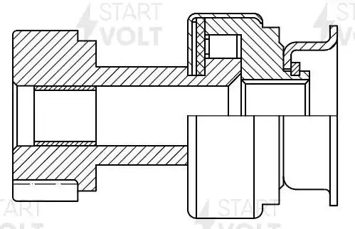Привод стартера (бендикс) для а/м Nissan X-Trail T31 (07-)/Renault Koleos (08-)  VCS 1408 START VOLT