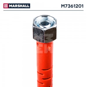 Шланг пневматический витой M18+M18 L=4.0м штуцер-штуцер (красный) MARSHALL M7361201 MARSHALL