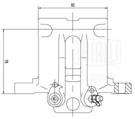 Суппорт торм. Toyota Corolla E120 (01-) зад. прав. d=34мм (CF 001891) CF 001891 TRIALLI