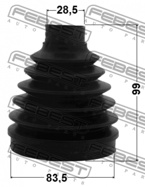 Пыльник ШРУСа внутр (83.5X99X28.5) MITSUBISHI PAJERO IV/MONTERO (06- ) 0415P-V97 0415P-V97 FEBEST
