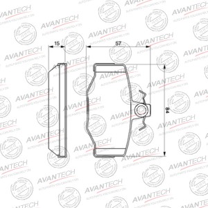 Колодки тормозные дисковые Avantech задние (противоскрипная пластина в компл.) AV4501 AVANTECH