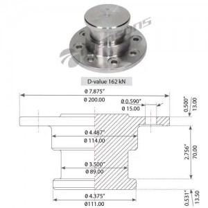 шкворень 3,5" потайной болт 200.204 MANSONS