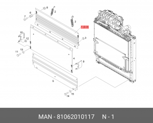 Предохранительная сетка MAN 81062010117 MAN