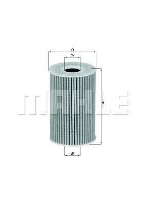 Фильтр масляный OX388D OX388D MAHLE KNECHT
