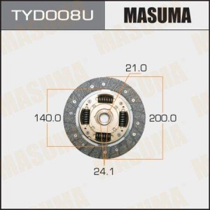 диск сцепления!\ Toyota Corolla 1.3-1.6 83-02 TYD008U MASUMA