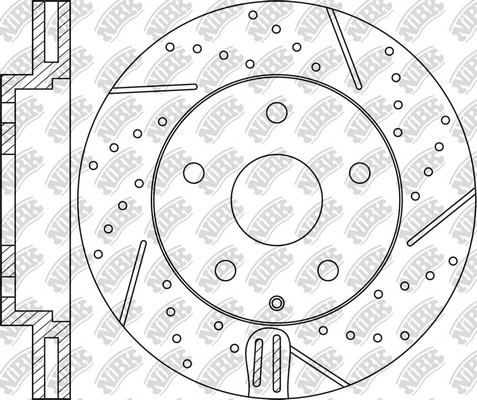Диск тормозной MAZDA CX-5 (11-),6 (12-) передний (1шт.) NIBK RN1516DSET NIBK