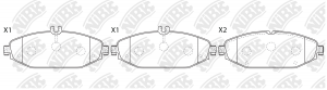 Колодки тормозные MERCEDES E (W212) передние (4шт.) NIBK PN0574W NIBK