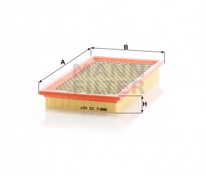 DODGE CALIBER (2006>)/ JEEP PATRIOT (2007>) 325 x 168 x 30 C33007 MANN FILTER