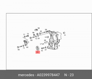 Сальник 0239978447 A0239978447 MERCEDES BENZ