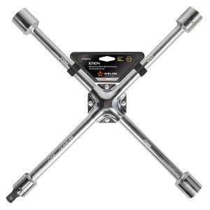 Ключ баллонный крестовой (17, 19, 21, 23) "AIRLINE" PRO (усиленный) 400 мм ATAB005 AIRLINE