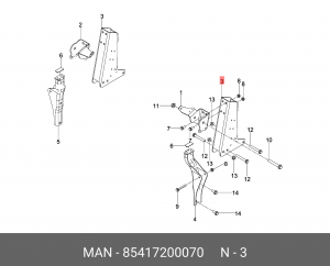 Консоль 85417200070 MAN