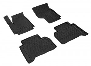 Коврики резиновые с высокими бортиками для VOLKSWAGEN Amarok, год выпуска 2009- 83775 SEINTEX