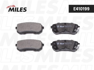 Колодки тормозные задние (без датчика) (Смесь Low-Metallic) (HYUNDAI i10 (PA), K E410199 MILES