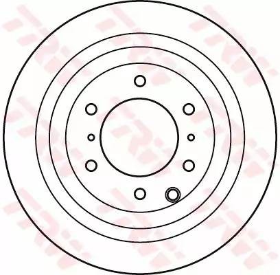 DF4944S диск тормозной задний!\ Mitsubishi Pajero 3.8/3.2D 11/06> DF4944S TRW