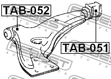 Сайлентблок рычага задний TOYOTA PASEO EL44 1990-1995 TAB-051 TAB-051 FEBEST