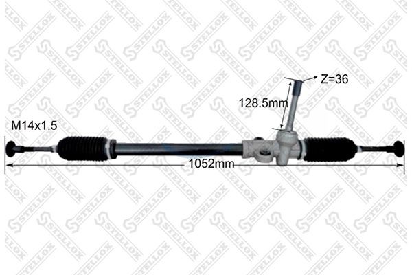 рейка рулевая! 52578, под э/у\ Hyundai Accent III (MC) 1.4-1.6/1.5CRDi 05-10 31-37270-SX STELLOX