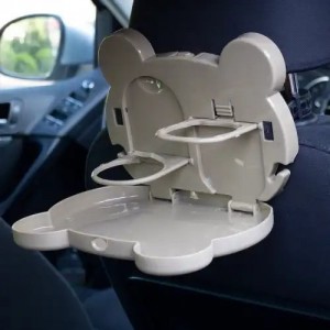 Столик в салон автомобиля многофункциональный бежевый Мишка DOLLEX PMR04 DOLLEX