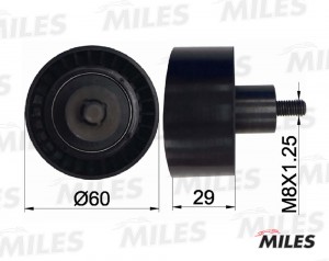 Ролик ремня ГРМ FORD MONDEO/FOCUS 1.6-2.0 -04 (INA 532018710) AG02030 AG02030 MILES