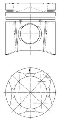 Поршень в сборе 94846600 KS MAN 94846600 KOLBENSCHMIDT