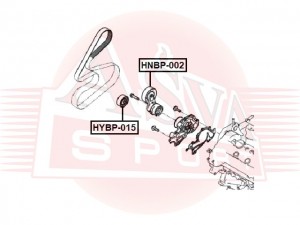 РОЛИК ОБВОДНОЙ HYUNDAI HYBP015 HYBP-015 ASVA