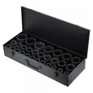 Набор головок ударных 1DR L=90мм, 29пр. (19-65мм) пласт.кейс (ATAS421) ATAS421 AIRLINE