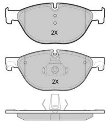 колодки дисковые передние!\ BMW F01-F04/F07/F10-F13 3.0i-5.0i/2.5D-5.0D 08> FBP1932 FREMAX