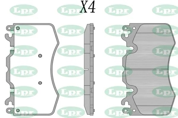 Колодки тормозные дисковые 05P1885 05P1885 LPR