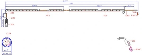Датчик износа тормозных колодок LAND ROVER RANGE ROVER III SWS1124 SWS1124 SANGSIN