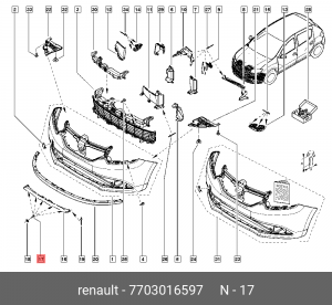 болт! М6\ Renault 7703016597 RENAULT