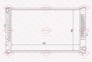 Радиатор охлаждения AUDI A4/A6 96-VW Passat 97- TGA1077 TGA1077 TATSUMI