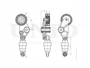 Ролик с натяжителем приводного ремня TNS-10036 UNIO