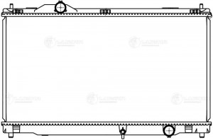 Радиатор охл. для а м Lexus IS II (05-) 2.5i 3.5i (LRc 1913) LRC 1913 LUZAR