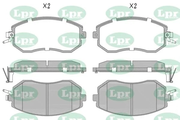 Колодки тормозные дисковые 05P1729 05P1729 LPR