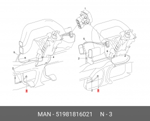 W-штекер W-S6-D4-CUZN/230 51981816021 MAN