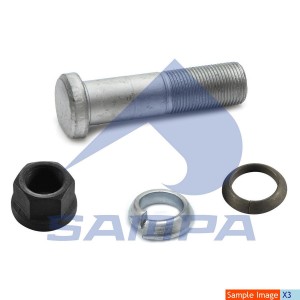 Шпилька колеса MERCEDES в сборе (M20x1.5x77,гайка,2 гровера) SAMPA 010.920 SAMPA